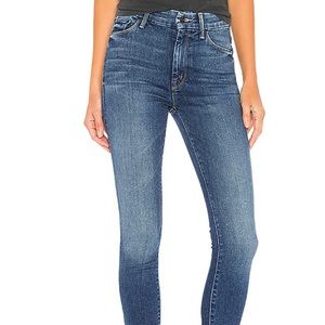 MOTHER High Waisted Ankle Fray